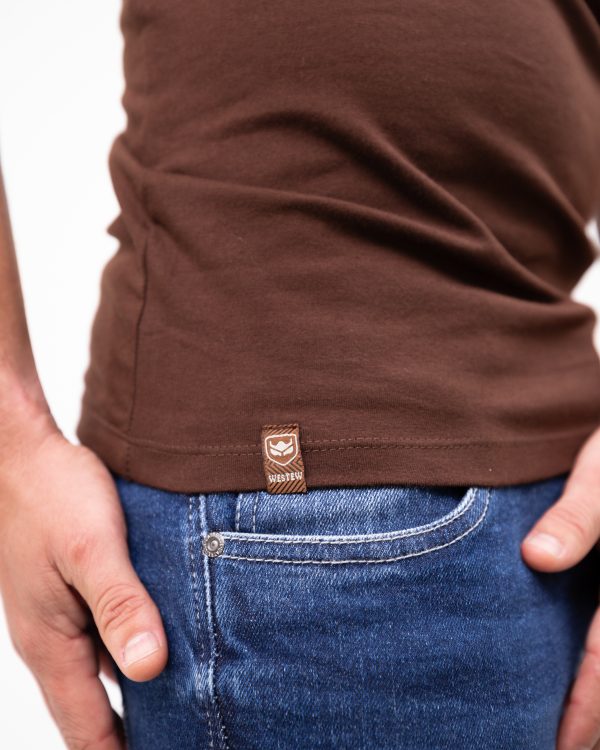 Camiseta Básica Westew em Algodão Cotton - Marrom