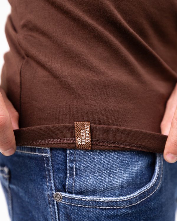 Camiseta Básica Westew em Algodão Cotton - Marrom