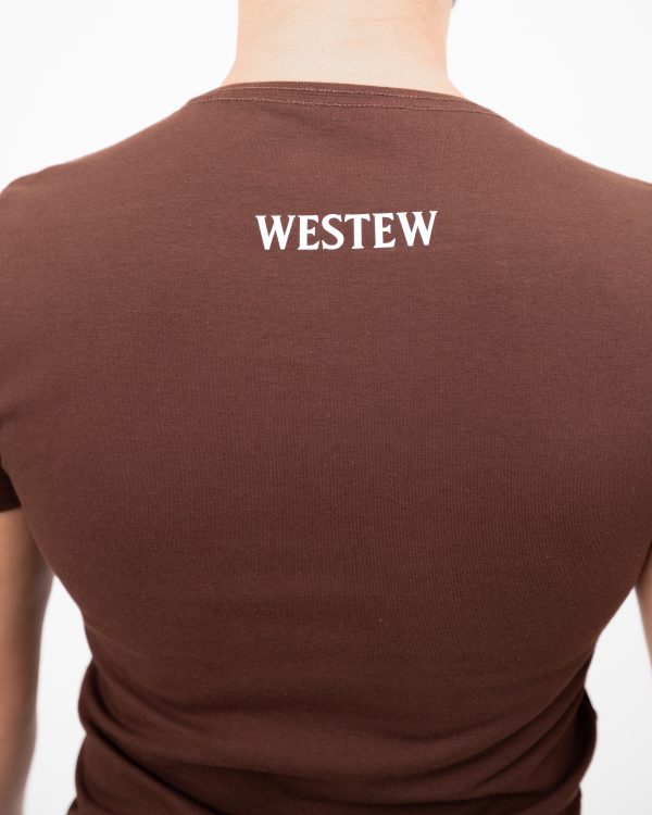 Camiseta Básica Westew em Algodão Cotton - Marrom