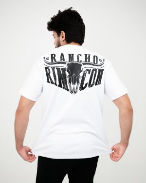 IMG_8653 Camiseta Oversized Rancho do Rincon - Branca